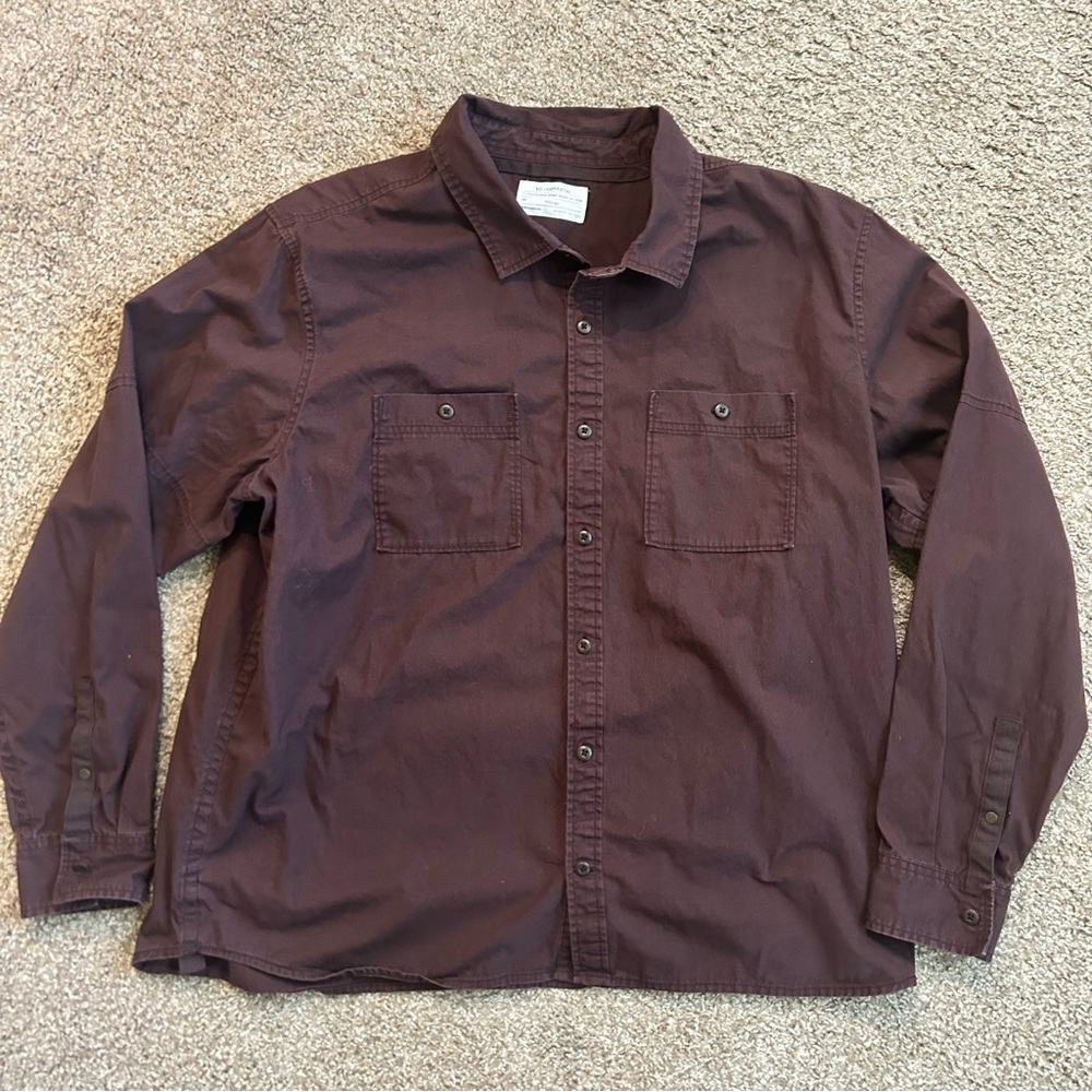 REI CO-OP Men’s brown button down shirt XXL